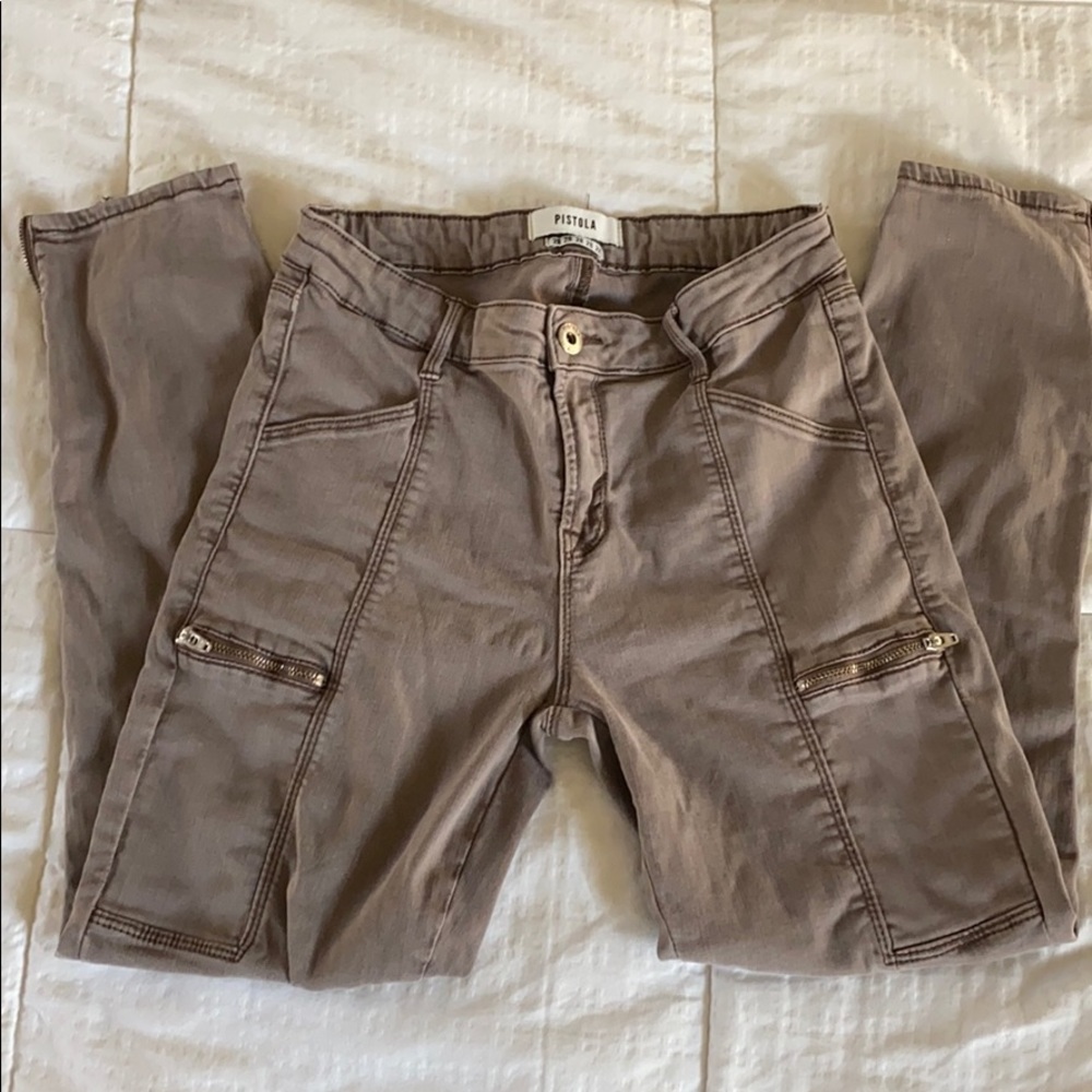 Pistola | Topanga Cargo Zipper Skinny Pant